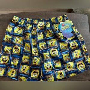 SpongeBob SquarePants Satin Material Boxer Shorts NWT